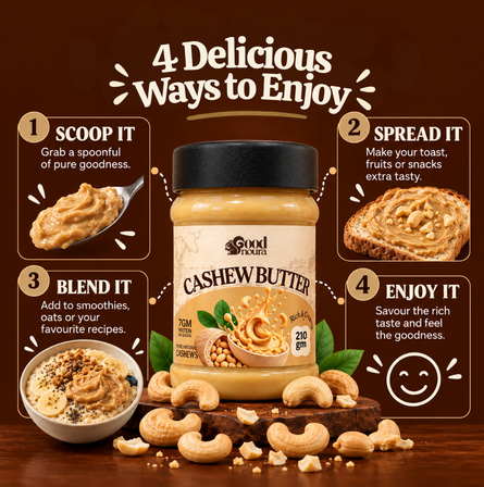 Spoonful of creamy roasted cashew butter