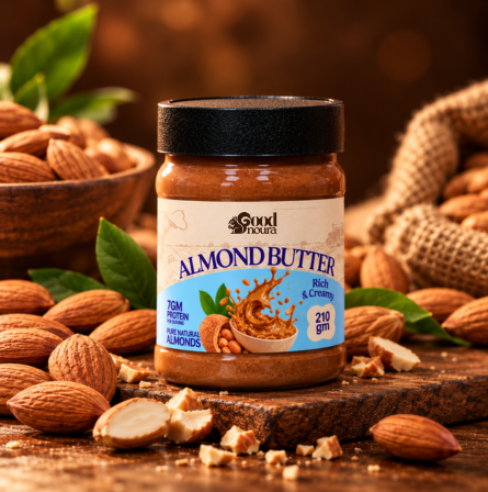 Good Noura almond butter 210g jar