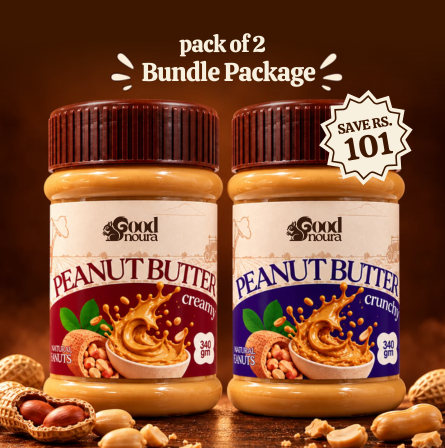 The Smooth & Crunch Duo - Creamy + Crunchy Peanut Butter (340g each)