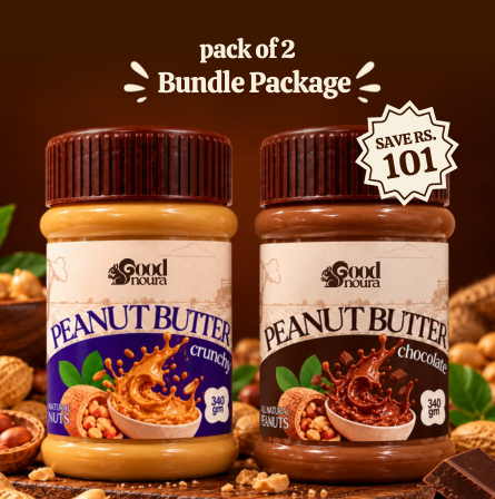 The Crunch & Cocoa Pair - Crunchy + Chocolate Peanut Butter (340g each)