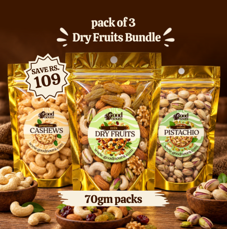 The Signature Mix Mini - Cashew, Pistachio & Mixed Dry Fruit (70g each)